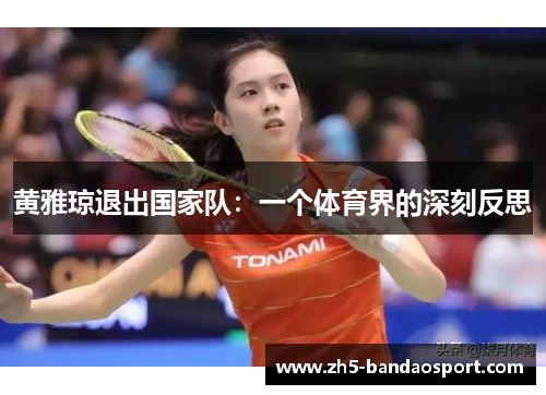 黄雅琼退出国家队：一个体育界的深刻反思